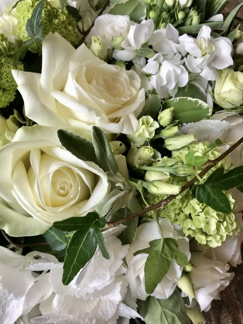 Classic White & Green Posy