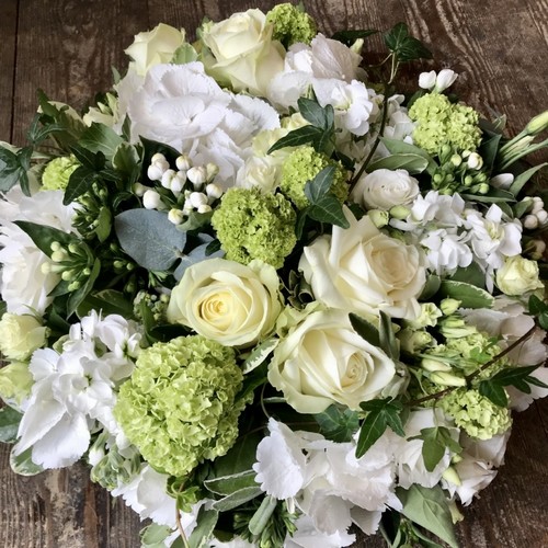 Classic White & Green Posy