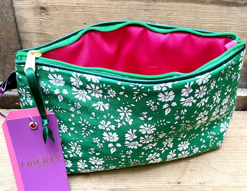 Liberty cosmetic bag   Capel Emerald