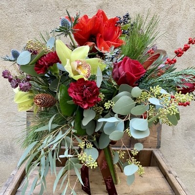 Christmas Reds Handtied Bouquet