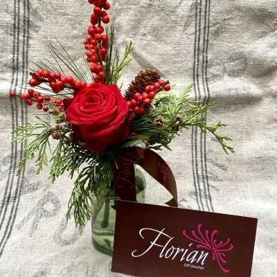 Florian Gift Voucher & Festive Vase Set