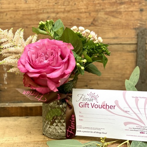 Florian Gift Voucher & Vase Set