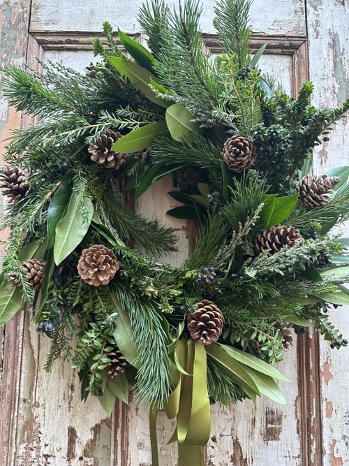 Winter Forest Walk Door Wreath