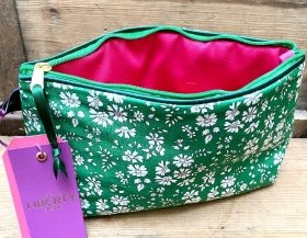 Liberty cosmetic bag   Capel Emerald