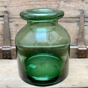 Green Curved neck Vase
