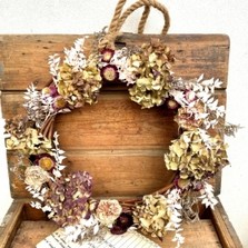 Dried cottage garden Natural Wreath