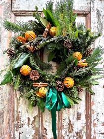 Scented Christmas Door Wreath