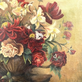 Vintage Roses still life Oil painting