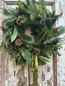 Winter Forest Walk Door Wreath