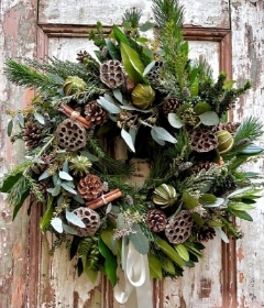 Winter Whites Door Wreath