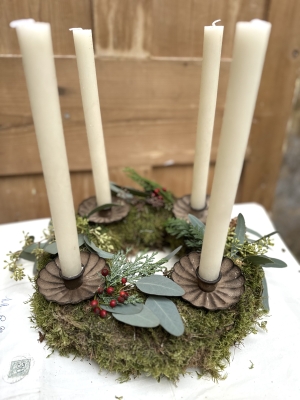 Moss and Candles Advent