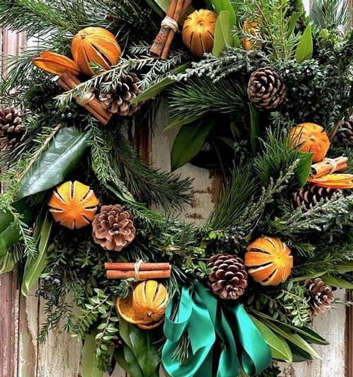Scented Christmas Door Wreath
