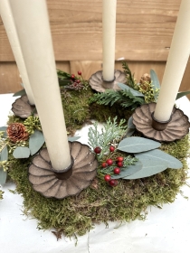 Moss and Candles Advent