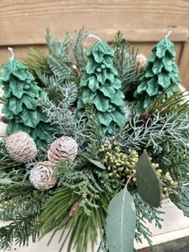 Winter woodland candle design